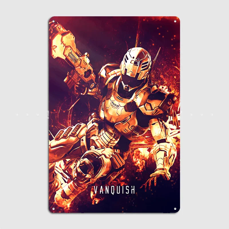 Vanquish Sam ARS Ultimate Gaming Poster Metal Sign Life Wall Custom Bedroom Indoor Home Wall Decor Posters Room Decoration