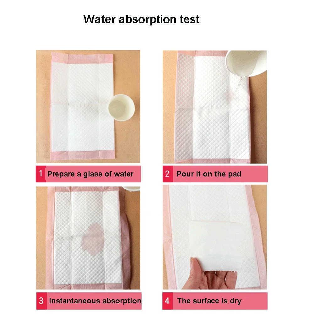 20/40/60/100 Pcs Waterproof Baby Underpads for 0-8 Months Newborn Changing Mat Nursing Disposable Diaper Paper Mat Absorbent