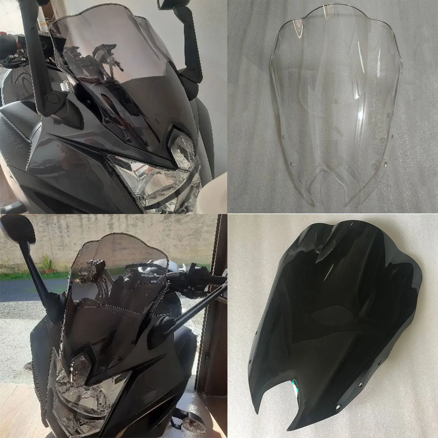 For Yamaha FZ6R FZS600 FZ6-R FZ-6R XJ6 F XJ-6F 2009 2010 2011 12 -2015 2016 2017 Double Bubble Windscreen Screen Wind Windshield