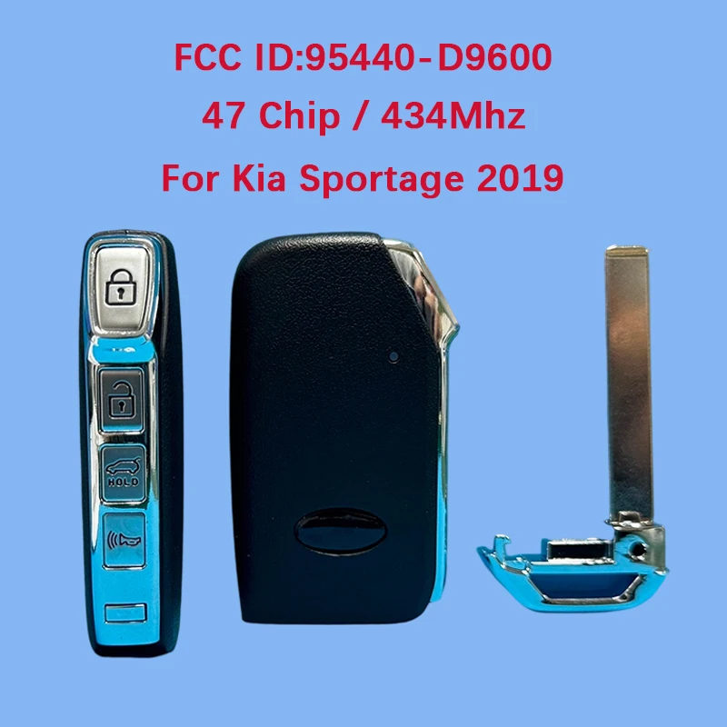 

CN051230 послепродажного обслуживания, 4 кнопки, умное управление, 47 чипов, 433 МГц, FCC 95440-D9600, пульт дистанционного управления без ключа для KIA Sportage 2019+