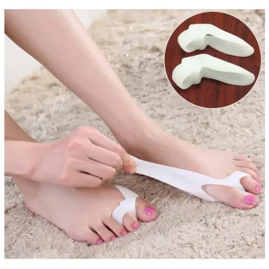 Doigts de pied en gel de silicone, protecteur de pouce Valgus, ajusteur d'oignon, garde Hallux Valgus, soins des pieds, séparateur Parker à deux trous, 1 paire