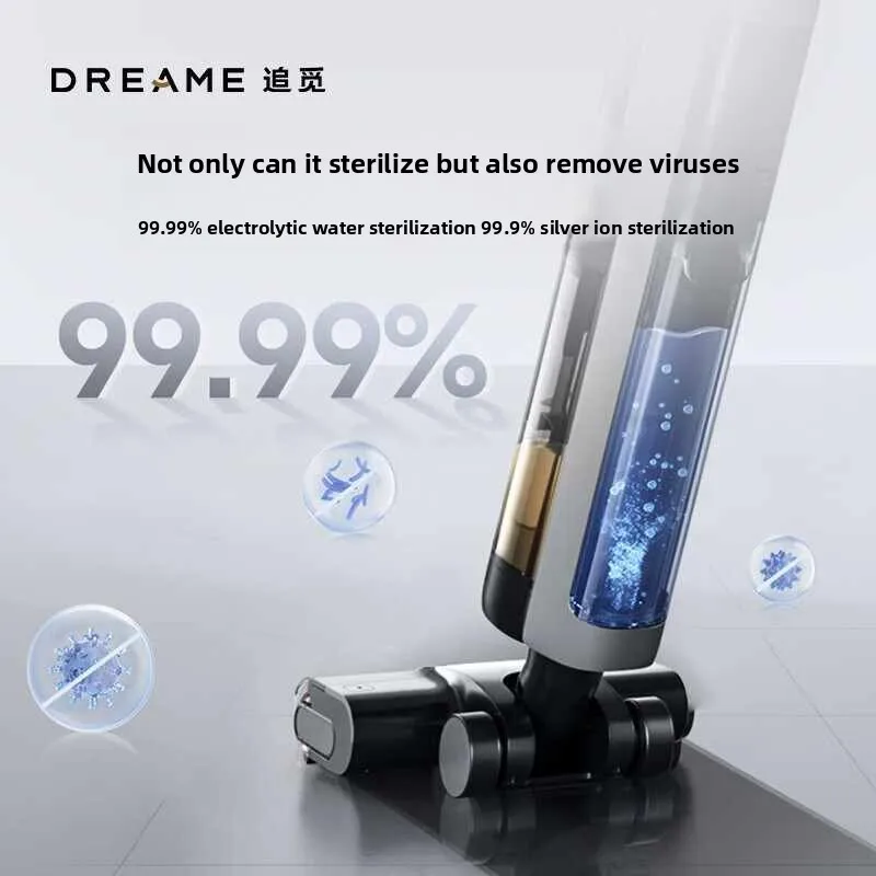 Dreame h13pro plus mix sem fio portátil máquina de esfregar a vácuo com um botão limpeza automática inglês falando