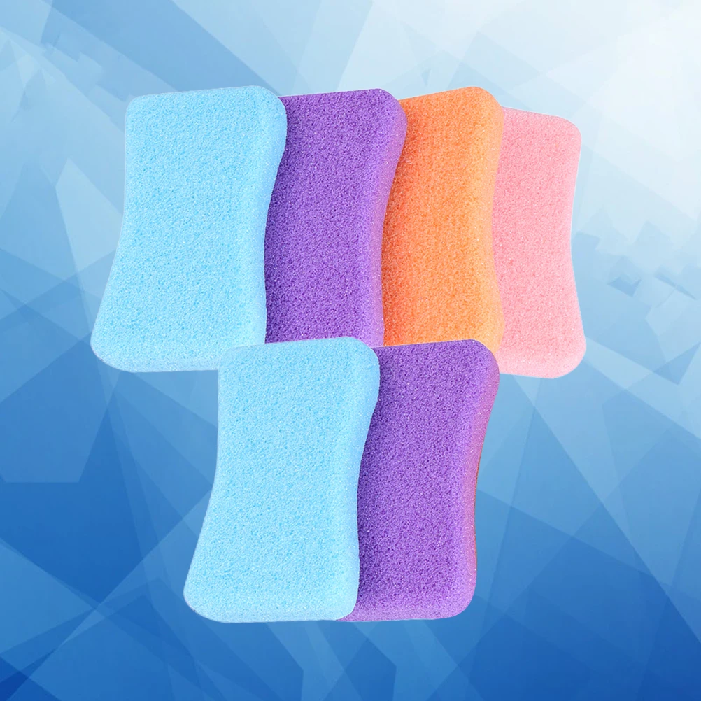 6Pcs Pediküre Bimsstein Raue Schleifen Oberfläche Kallus Entferner Langlebig PU Peeling Werkzeug Dead Skin Remover Fuß Pflege Werkzeug