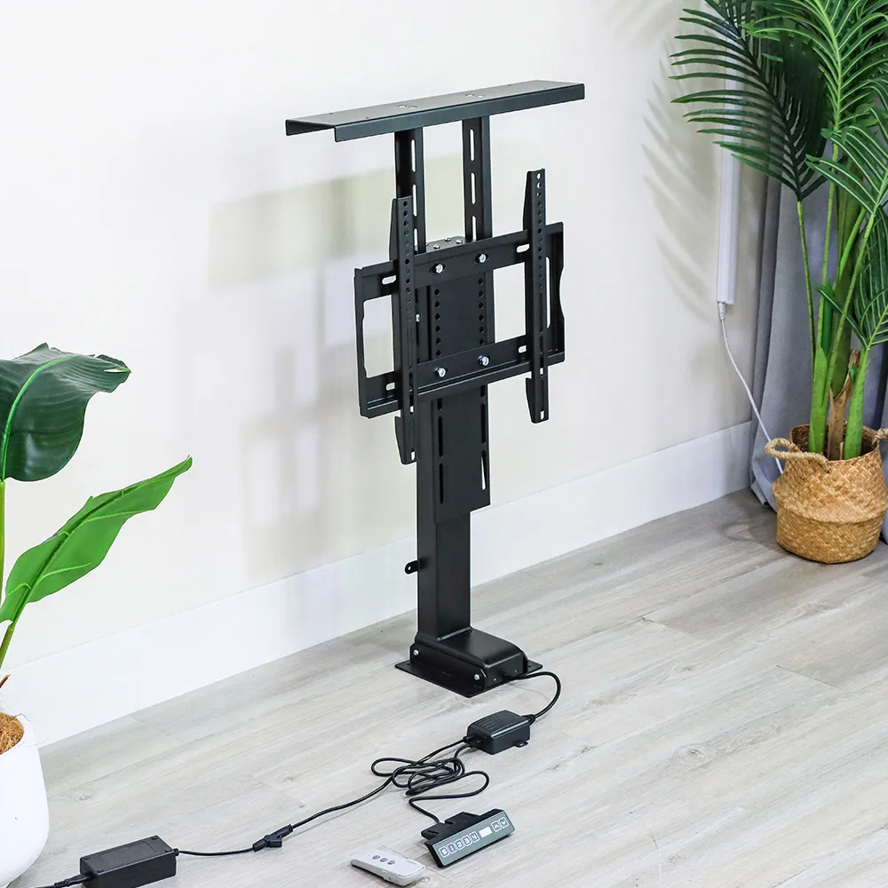 12V 24V Mechanical Hidden TV Lift System Mechanism Automatic Electric Ceiling TV Motorized Lift Stands for 32-70 Inches Cabinet