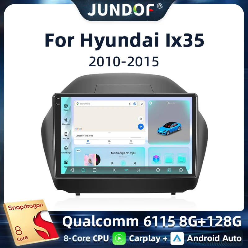 

Android 13 Qualcomm Car Stereo For Hyundai IX35 2010 - 2015 Wireless CarPlay Android Auto Multimedia Player Bluetooth FM GPS