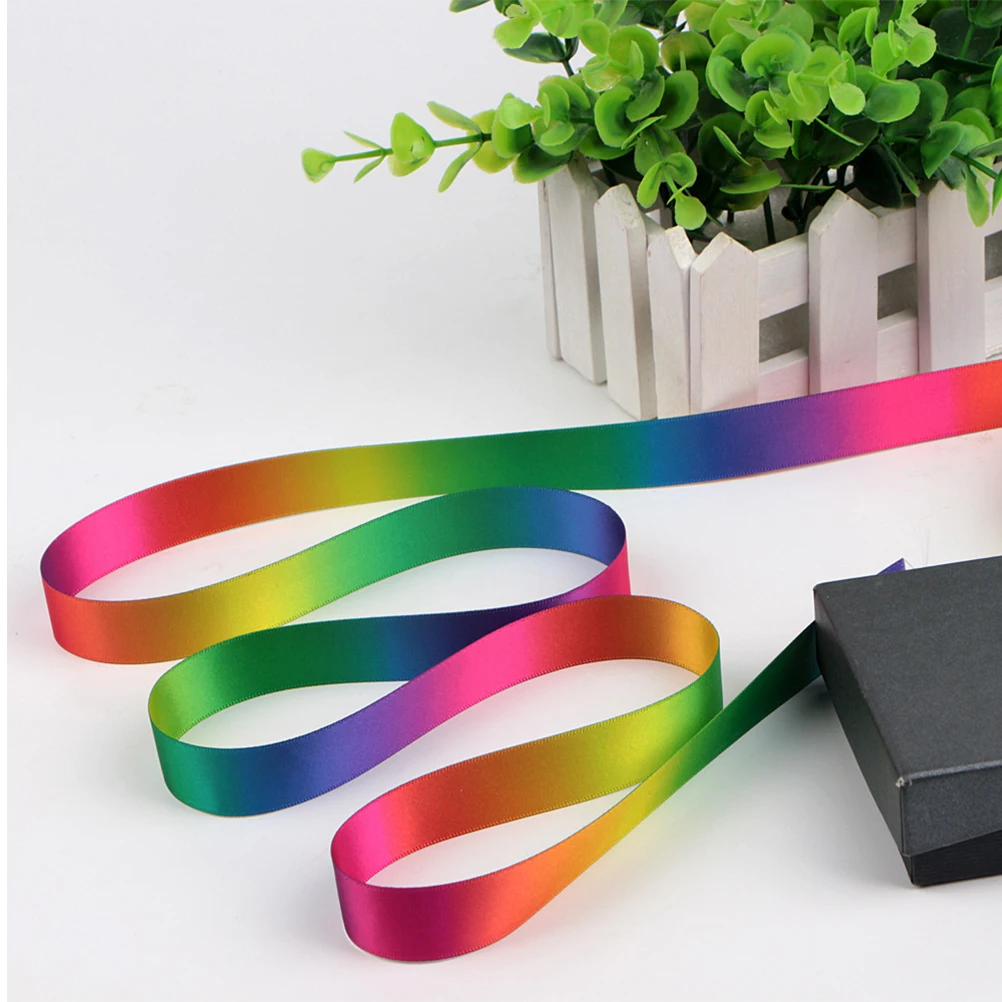 

1 рулон, 22 м, 4 см, радужная лента, градиентная полиэстеровая подарочная упаковка, полоска для рукоделия, домашний декор, аксессуары для одежды, лямки