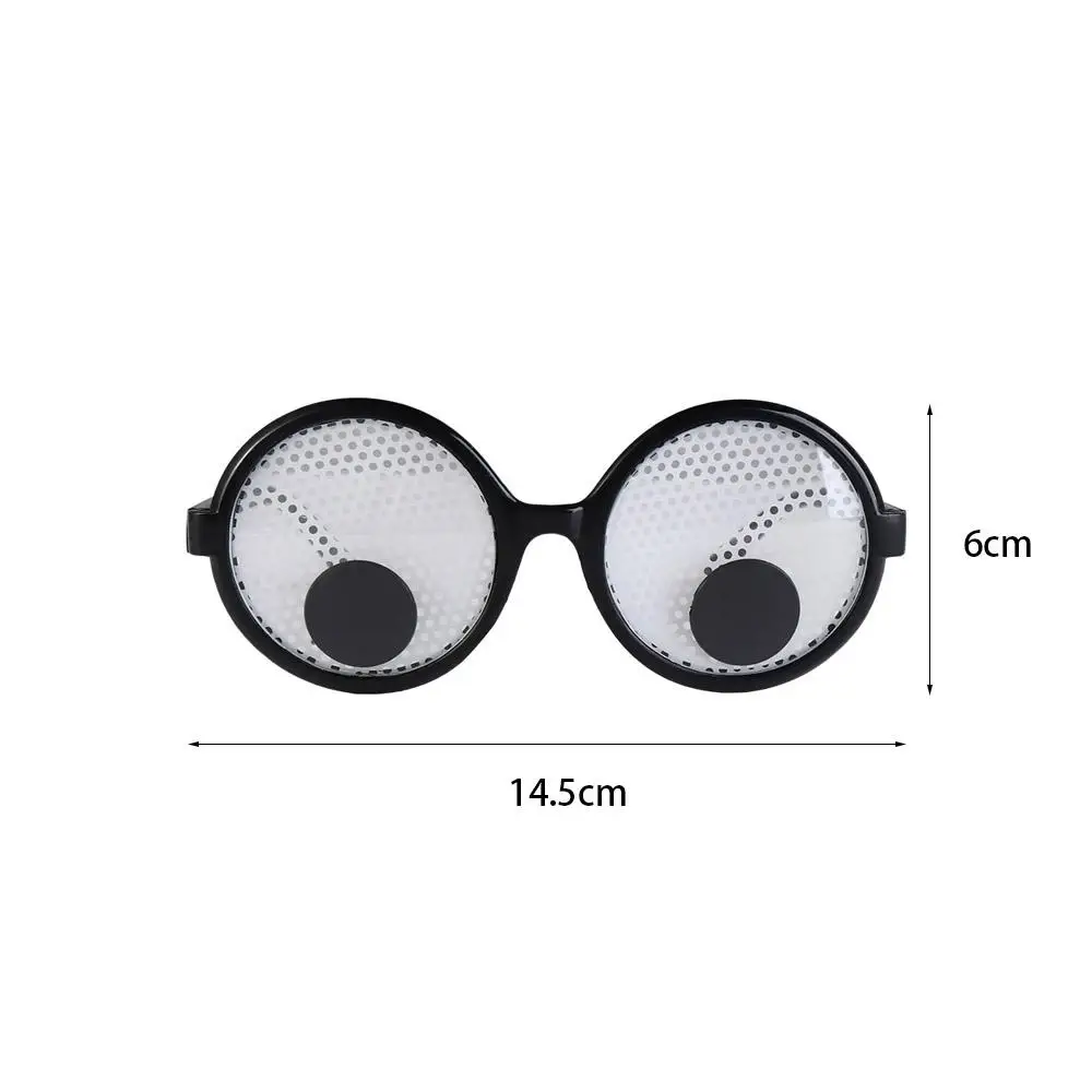 Novelty Funny Rotatable Eyeball Glasses Visible Creative Eyeball Eyeglasses Prank Trick Cool Party Glasses Gift