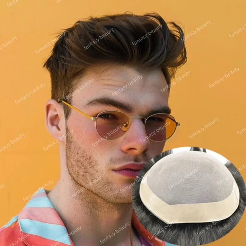 Fine Mono Men Toupe… - image