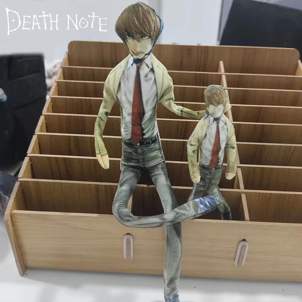 Anime Death Note Yagami Light Cosplay muñeco de peluche de algodón forma giratoria figura abstracta decoración de habitación accesorio de Halloween