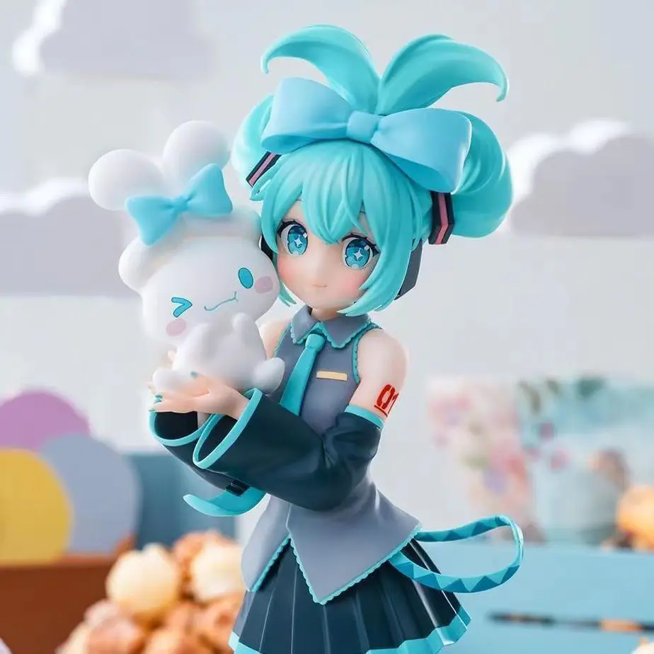 17cm Anime Hatsune Miku Figure Cinnamoroll Figurine Cute Action Figure Pvc Statue Collection Model Ornament Toys Kids Kids Gifts