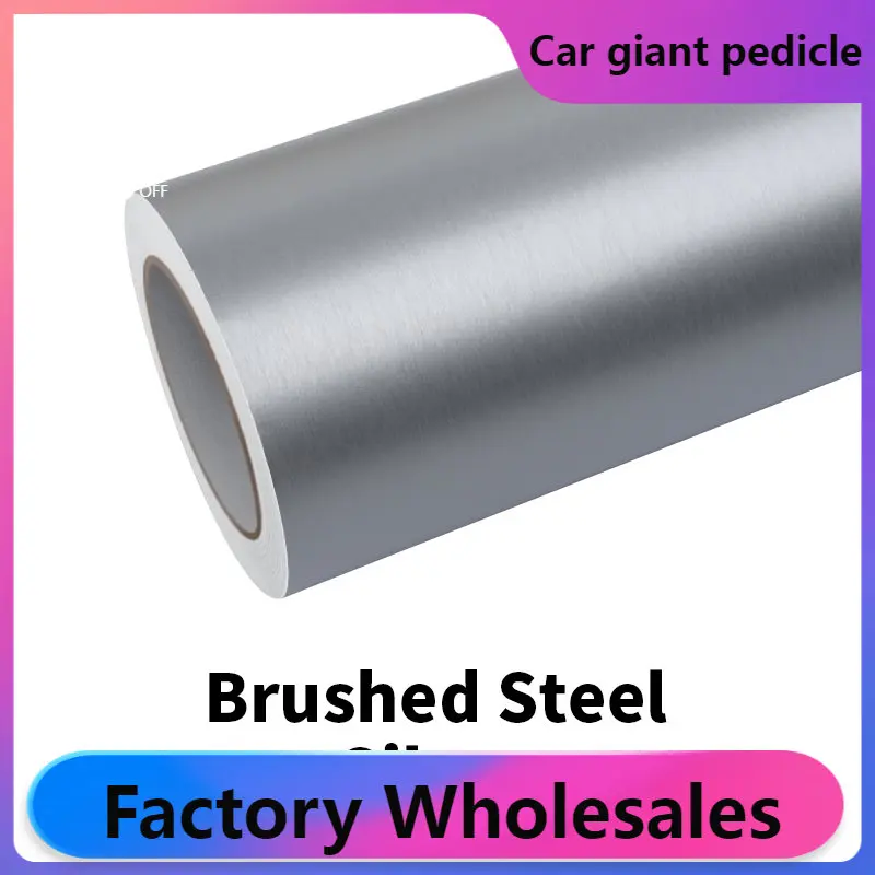 

ZHUAIYA Brushed Steel Black Series Vinyl Wrap film wrapping film bright 152*18m roll quality Warranty covering film voiture