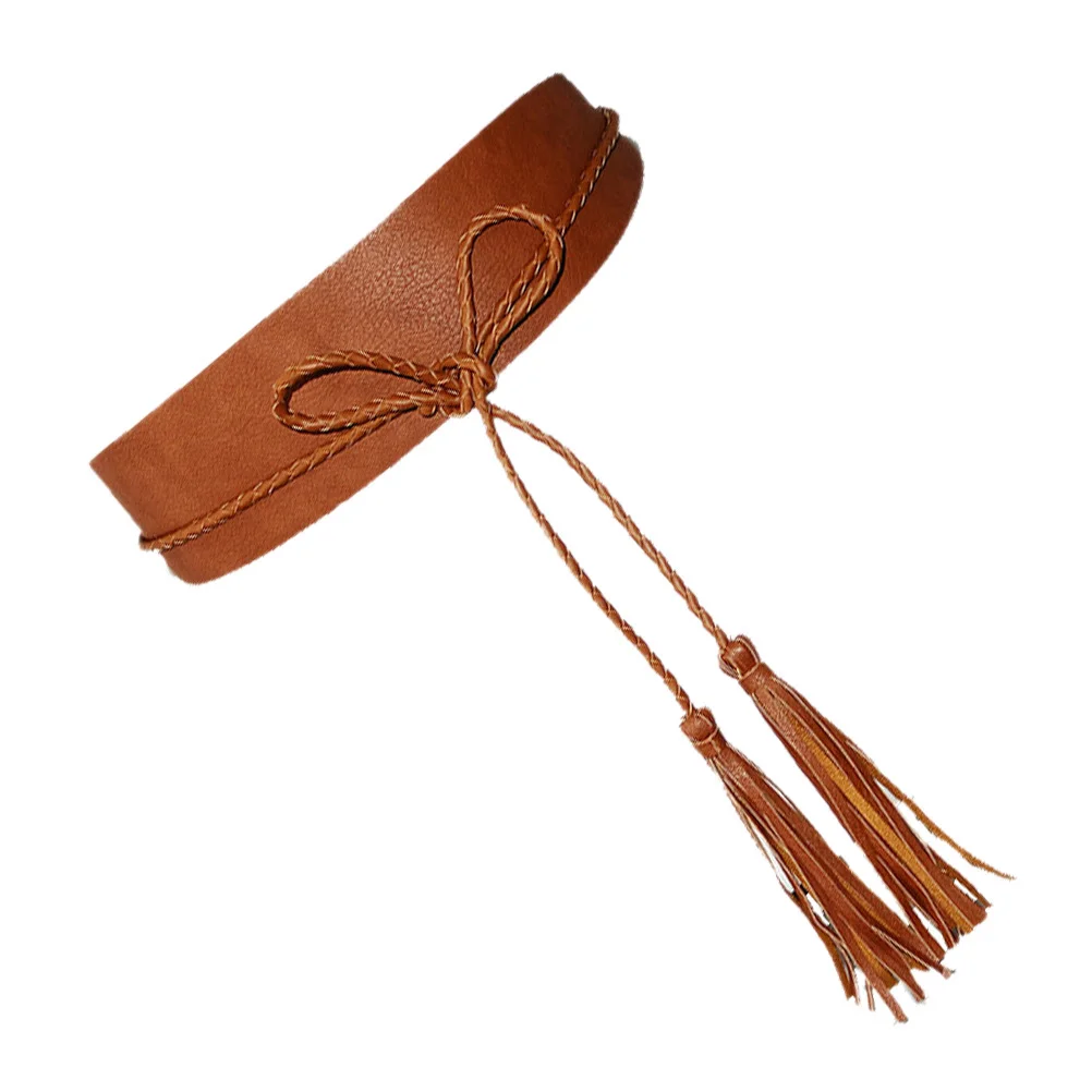 1 قطعة حزام الخصر الإناث واسعة شرابة حزام ملابس الإكسسوارات الخصر تشكيل للنساء تنورة حلية الحفلات والزفاف #3