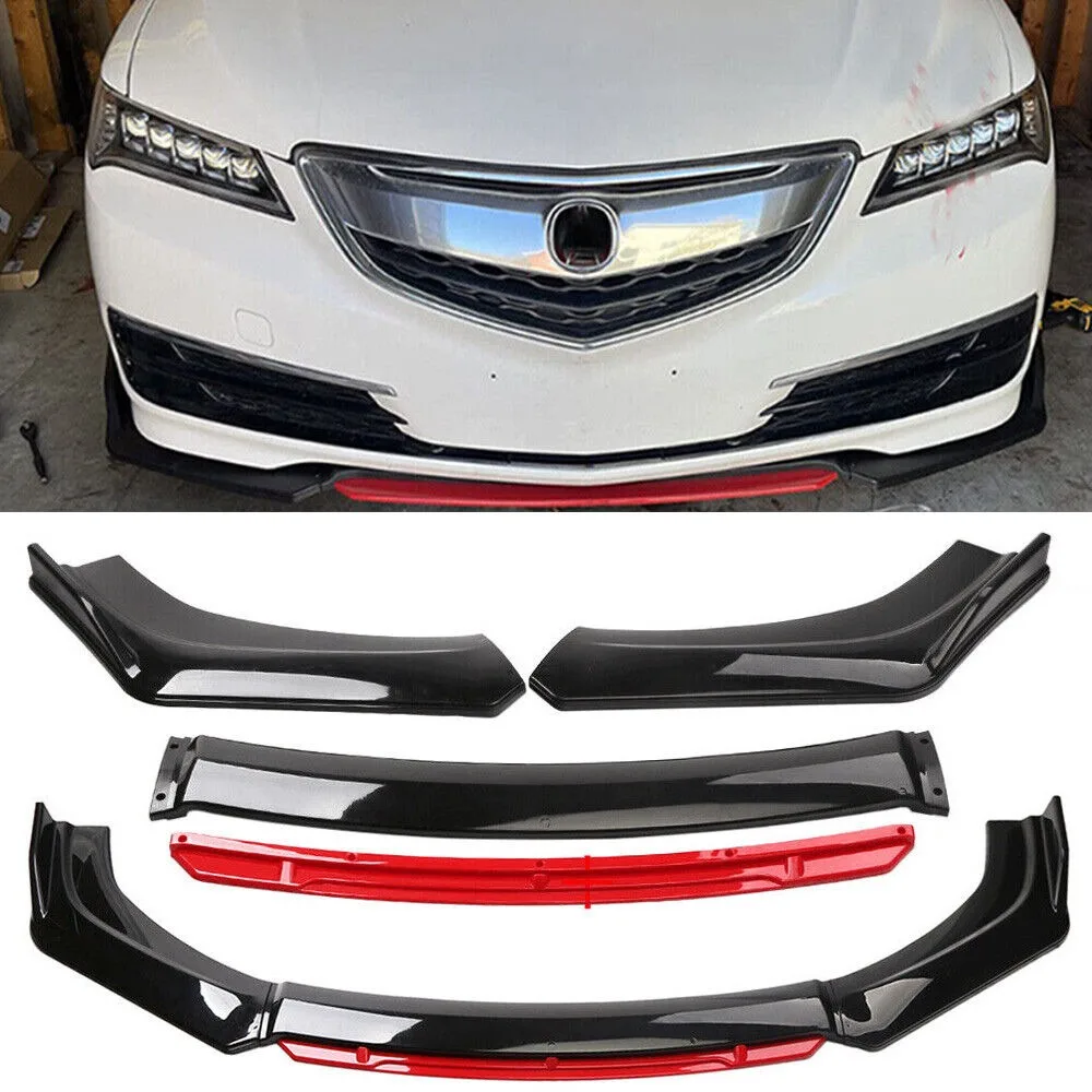 

For 2013-2021 Acura ILX Double Layer Wider Car Front Bumper Lip Spoiler Diffuser United States