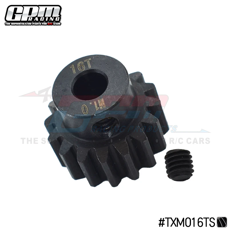 GPM Steel Motor Gear (16T) For TRAXXAS 1/5 X-MAXX 6S 1/6 XRT 1/7 XO-01