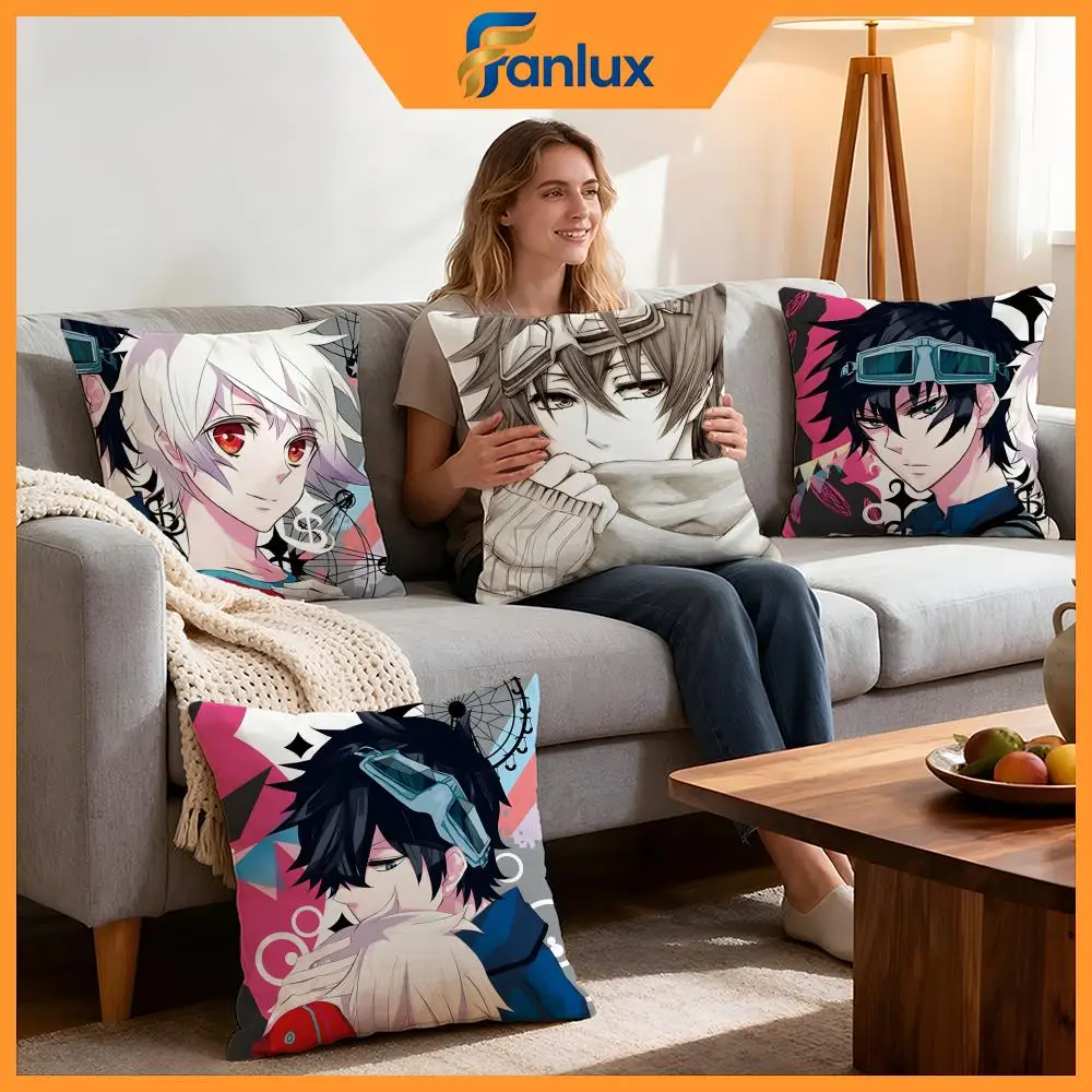 Funda de cojín Anime Karneval, 4 Uds., fundas decorativas, funda de cojín suave para decoración de sofá, fundas de almohada de 40x40 y 45x45