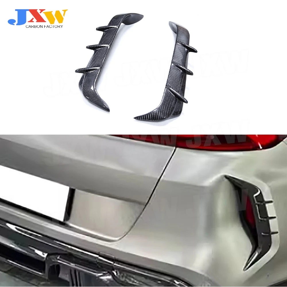 

Carbon Fiber Rear Bumper Fins Canards Splitters Moulding Trim for BMW F96 X6 2019-2022 FRP Body Kits Car Accessories