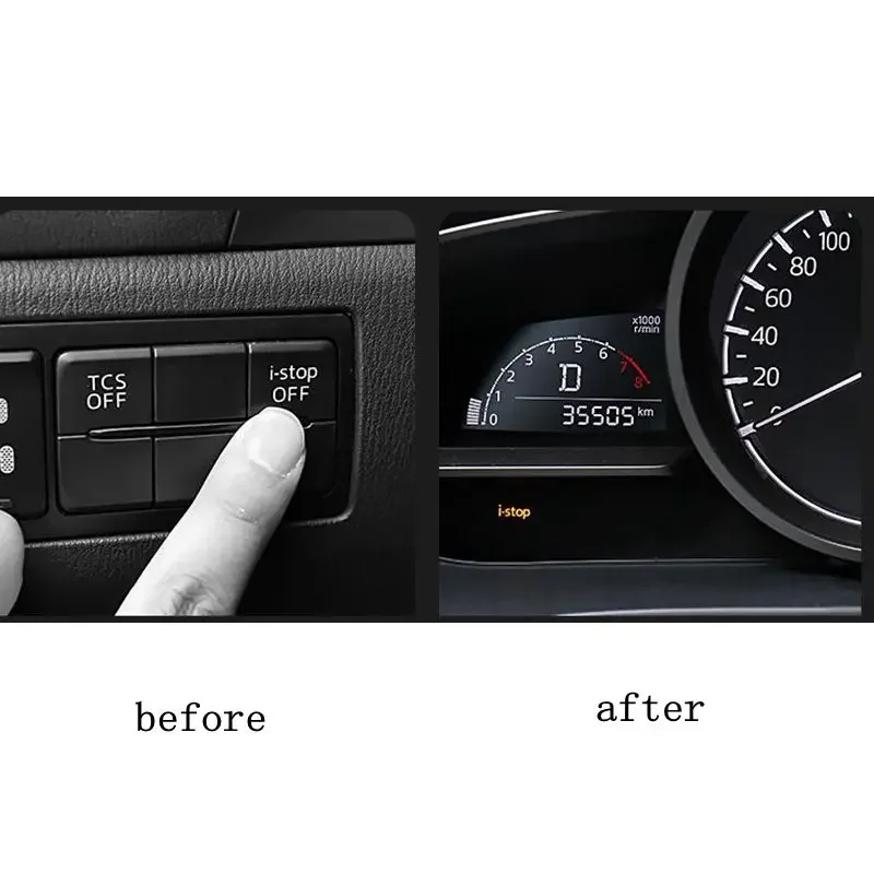 istop off deactivator obd auto start canceller بدء زر التوقف لمازدا 3 BM BN CX3 CX5 kf CX8 Atenza Axela ضبط أجزاء