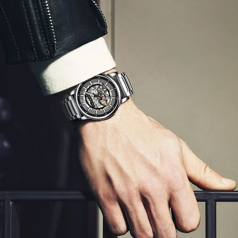 Mechanical Watch for Men TINAIBIN 3355 Automatic Movement Ceramic Waterproof Classic Dive Waterpoof reloj