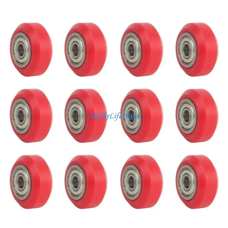 

E65E 12pcs ПРИНТЕР ЧАСТИ POM Шкивочные колеса 625ZZ Линейный подшипник для принтера CR10