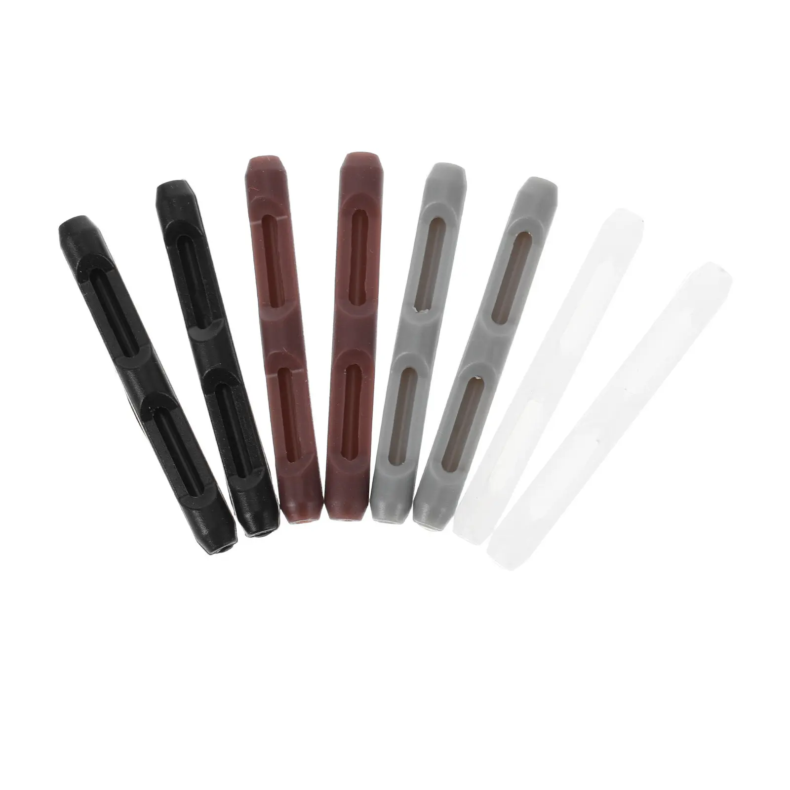 4Pairs Silicone Eyeglass Temple Tips Sleeve Retainer Anti Slip Comfortable Universal Fit for Sunglasses Eyeglasses Arms Legs