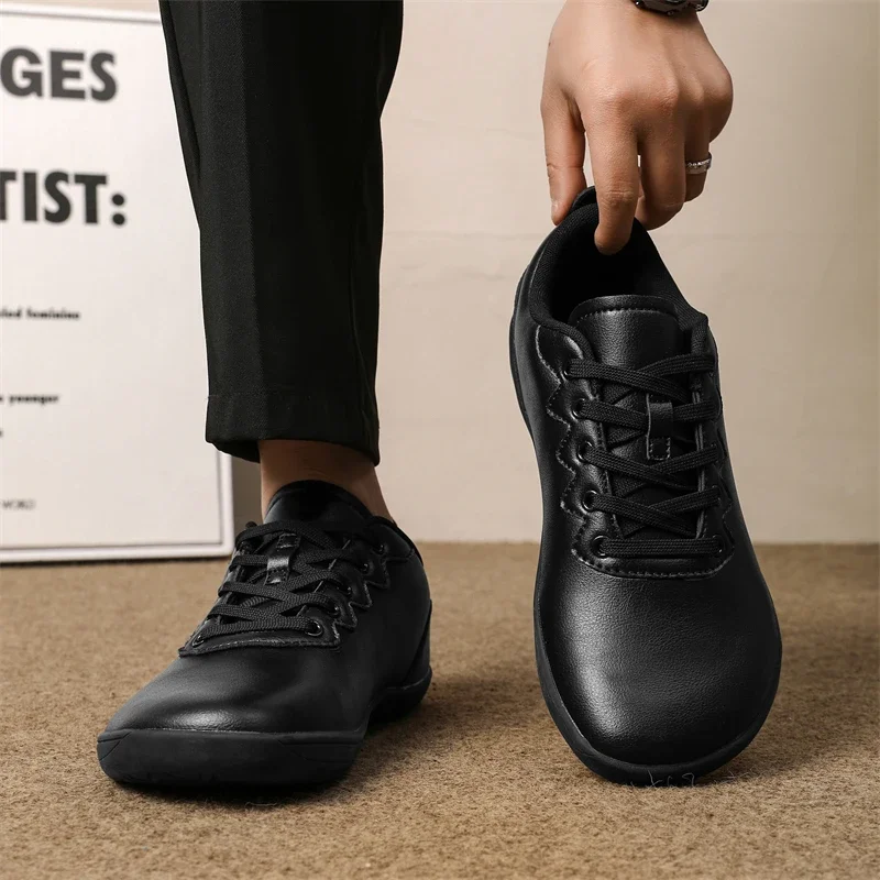 

Men's Shoes Unisex Shoes Fashion Wide Toe Black Sneakers New Non-slip Casual Shoes for Men Flats Sneaker Platform Light Sheos