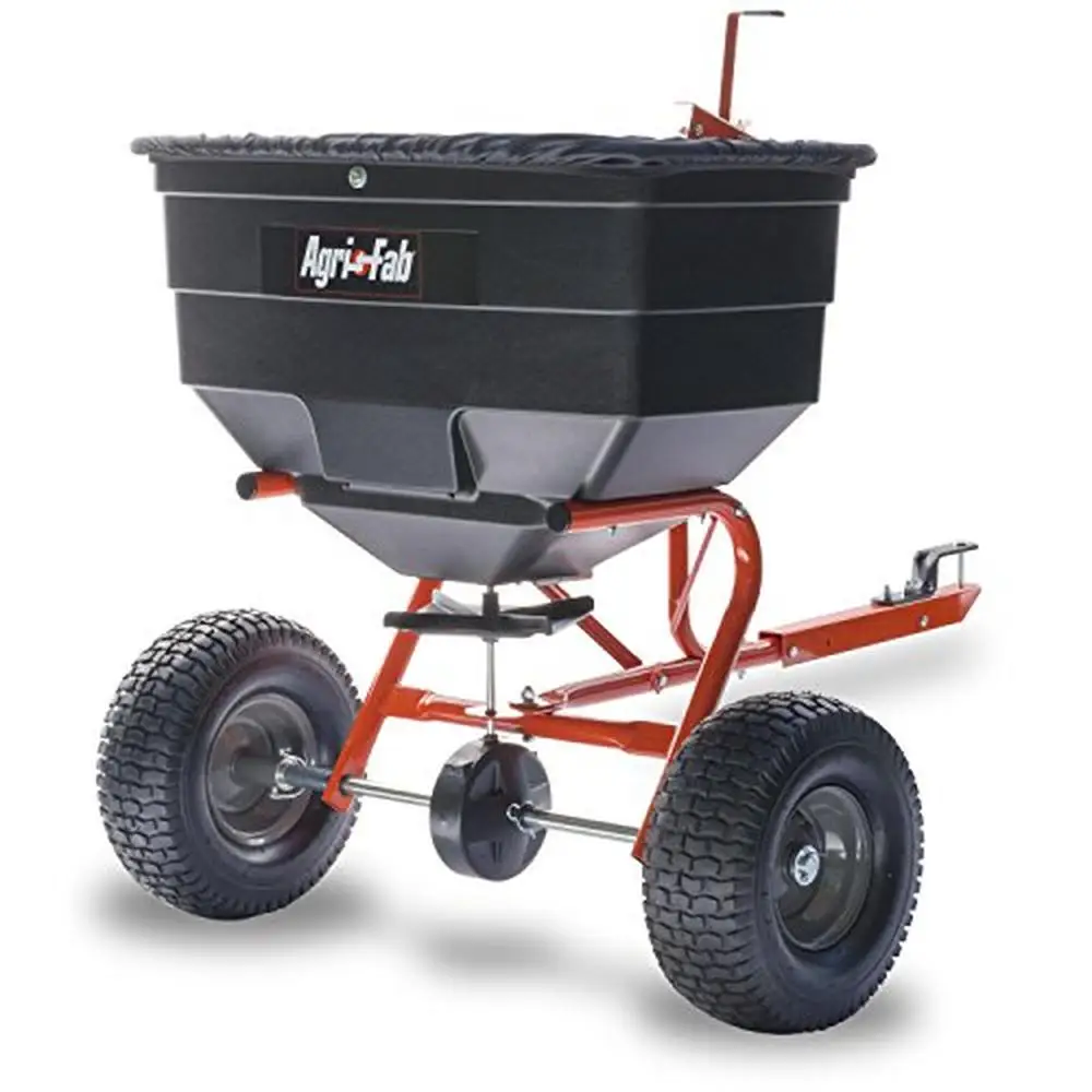 185 lb. ATV/UTV Lawn Spreader Seed,Fertilizer,Salt,Ice Melt 12 ft. Spread; USA-Made Easy Flow Control Extra Large Wheels Direct