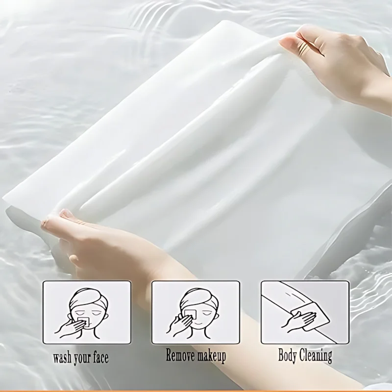 30×24cm Compressed Disposable Face Towel (1 Box) - Colorful Individually Wrapped Towels, Natural Plant Fiber, Water-Expandable - Image 2