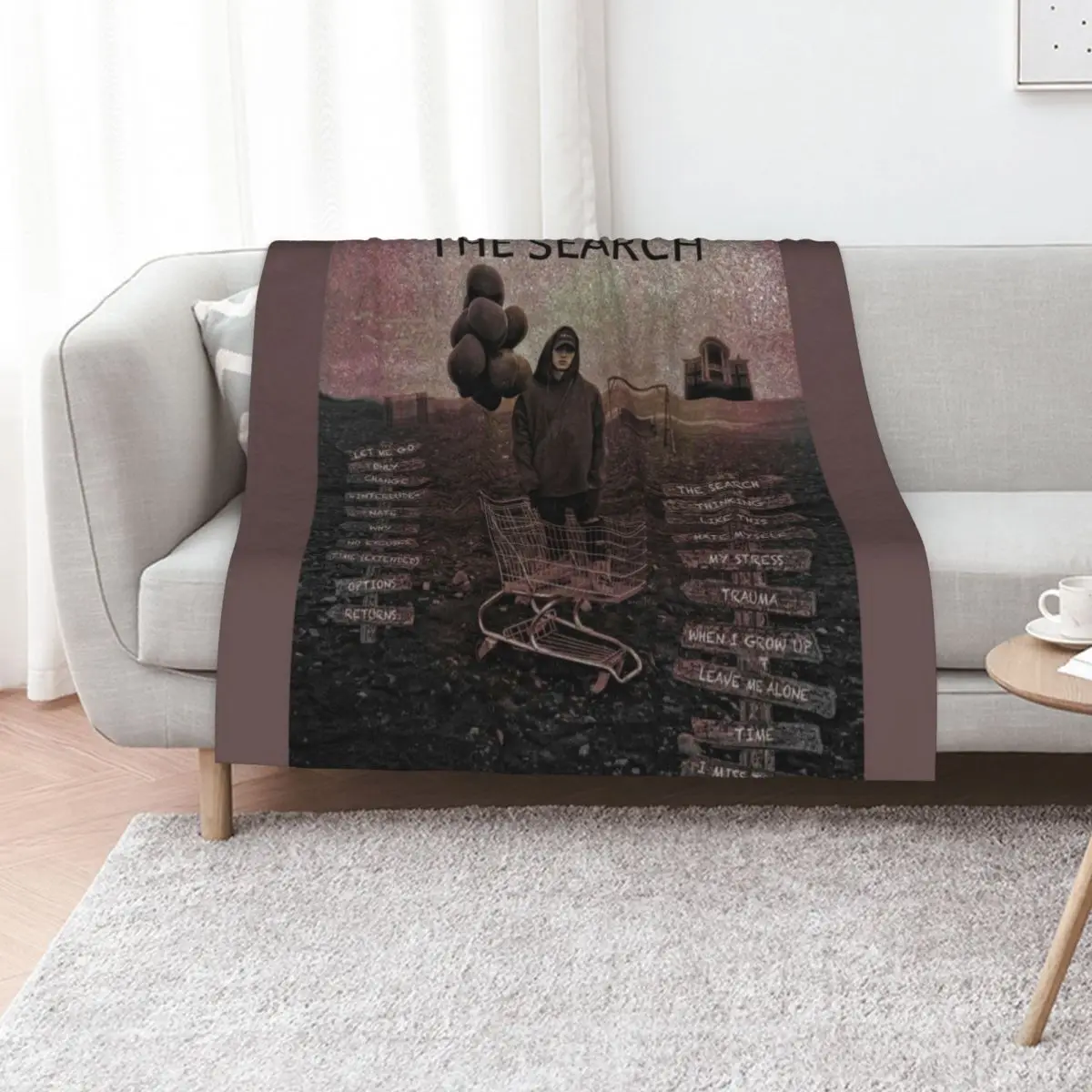 NF - The Search Throw Blanket Polar Hairy Custom For Baby Tourist For Decorative Sofa Blankets