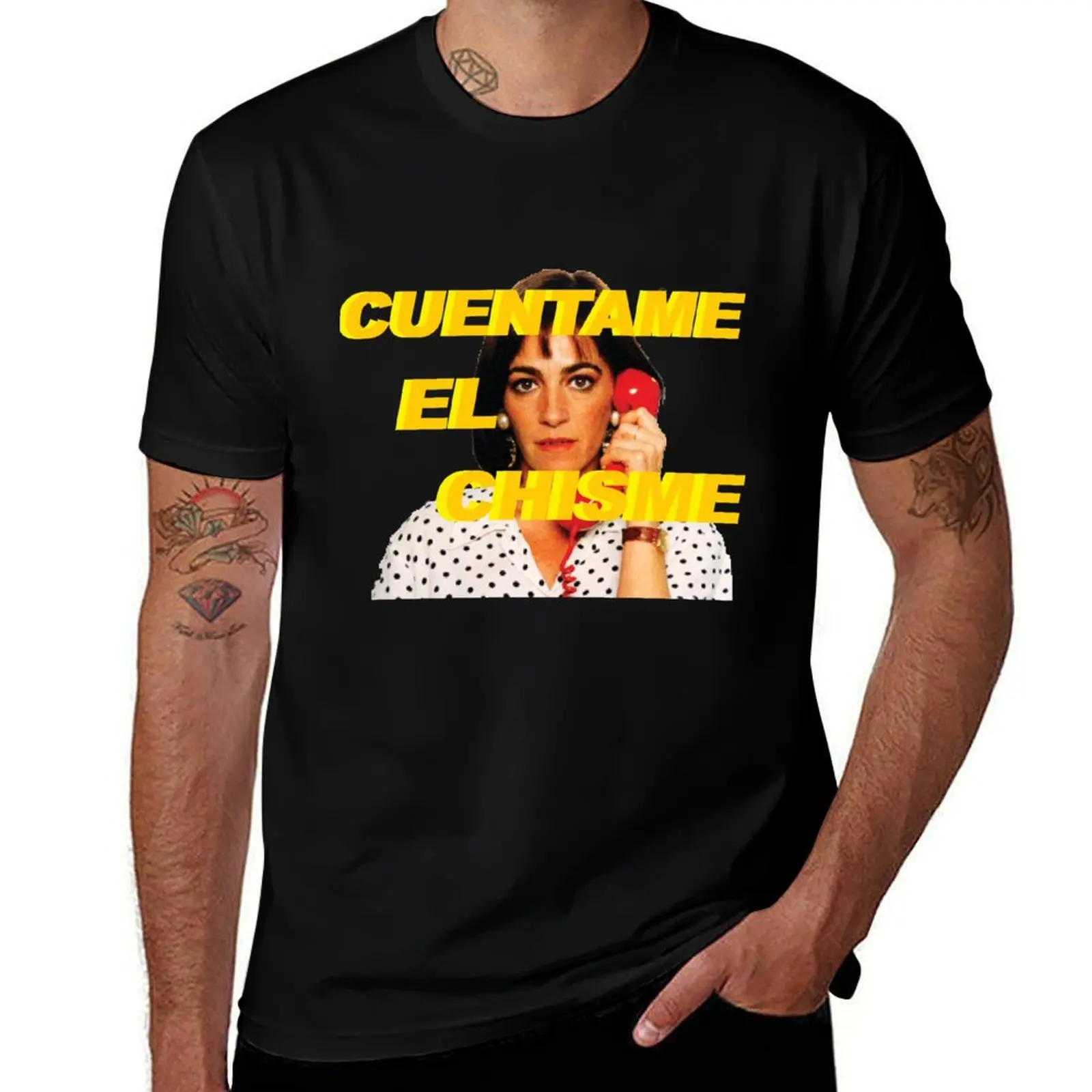 Cuentame El Chisme - Yellow T-Shirt Festival Short Sleeve T-Shirt