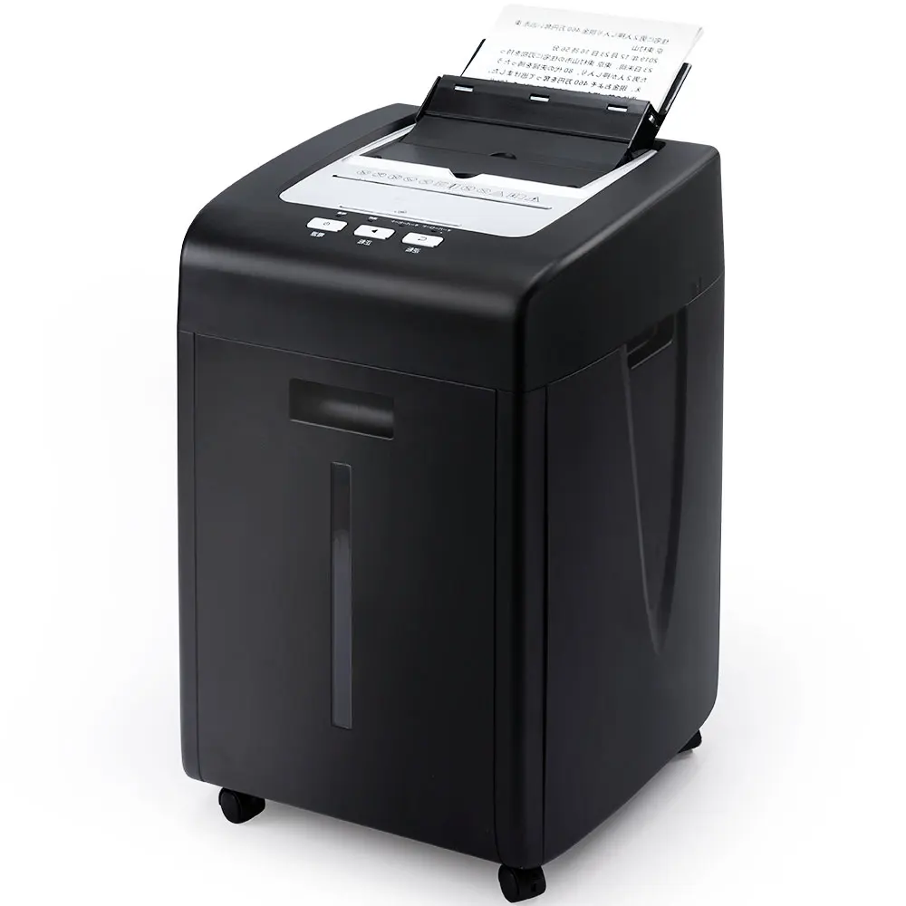 

35L Commercial Auto Feed Paper Shredder 200 Sheets 2*10mm High Confidentiality Level P5 Suitable For Shredding Bank Information