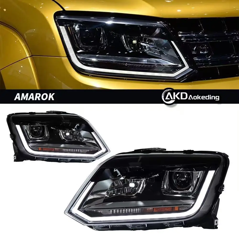 

For VW Amarok 2011-16 Auto Headlights Assembly Upgrade LED Projector Lens Plug and Play High Configure Car Tools Accessories