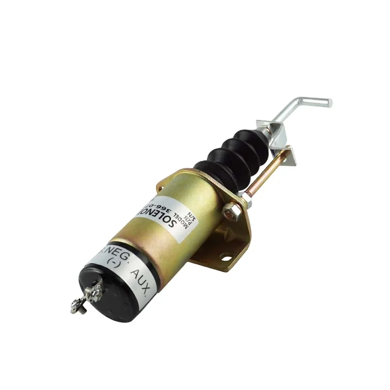 12V/24V Diesel Engine Fuel Shutoff Solenoid Push Pull 36607198 36607197 12V Solenoid Valve 24V 366-07197 366-07198 Stop Solenoid