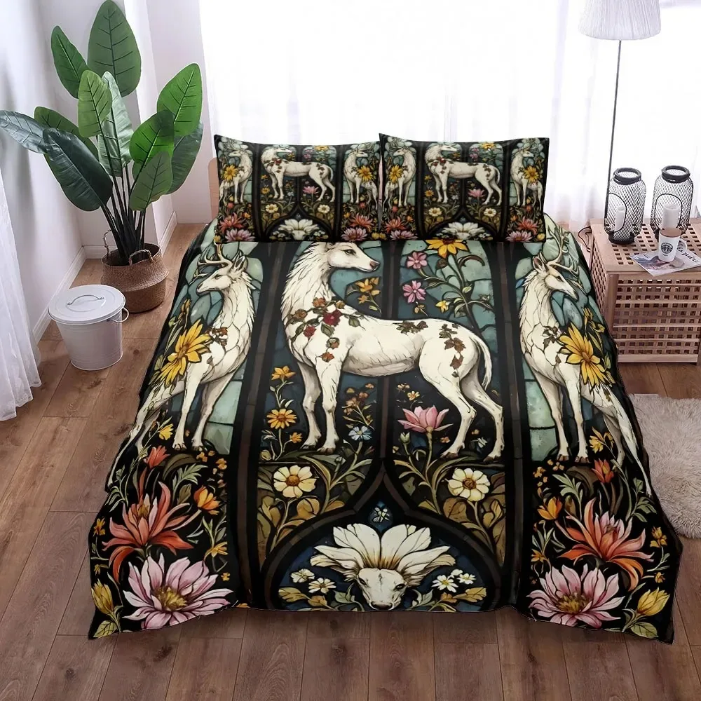2026 Camouflage Deer Duvet Cover Set UK Single Double Queen US Twin Full King Size pkm Bed Linen Set