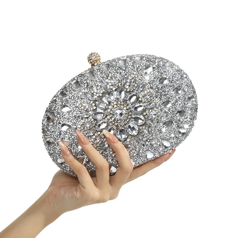 Luxury High Design Women Evening Bag Brand Party Banquet Glitter Bag for Ladies Wedding Clutch Handbag Shoulder Bag Chain Bolsas