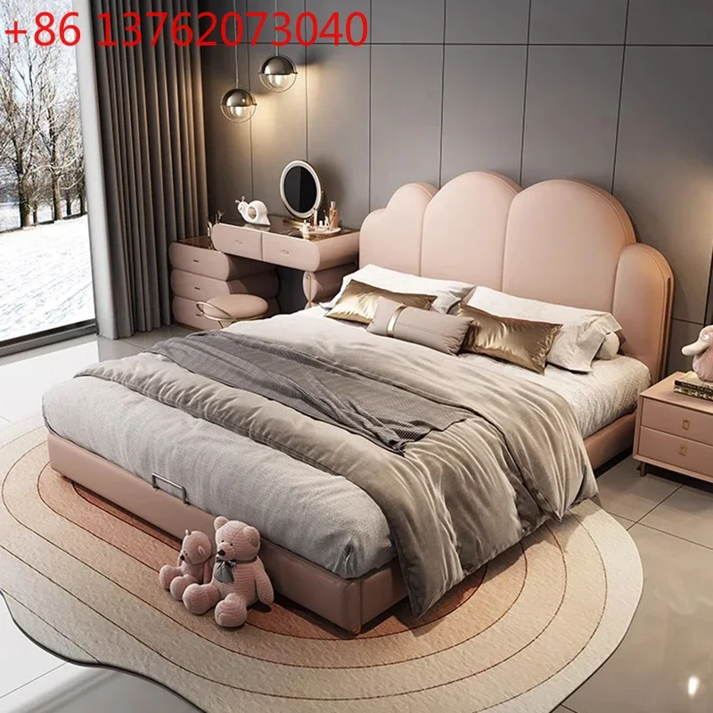 Modern Bedroom Massage Bed Sofa Human Dog Frame Double Bed Princess Headboards Single Letto Matrimoniale Lounge Suite Furniture