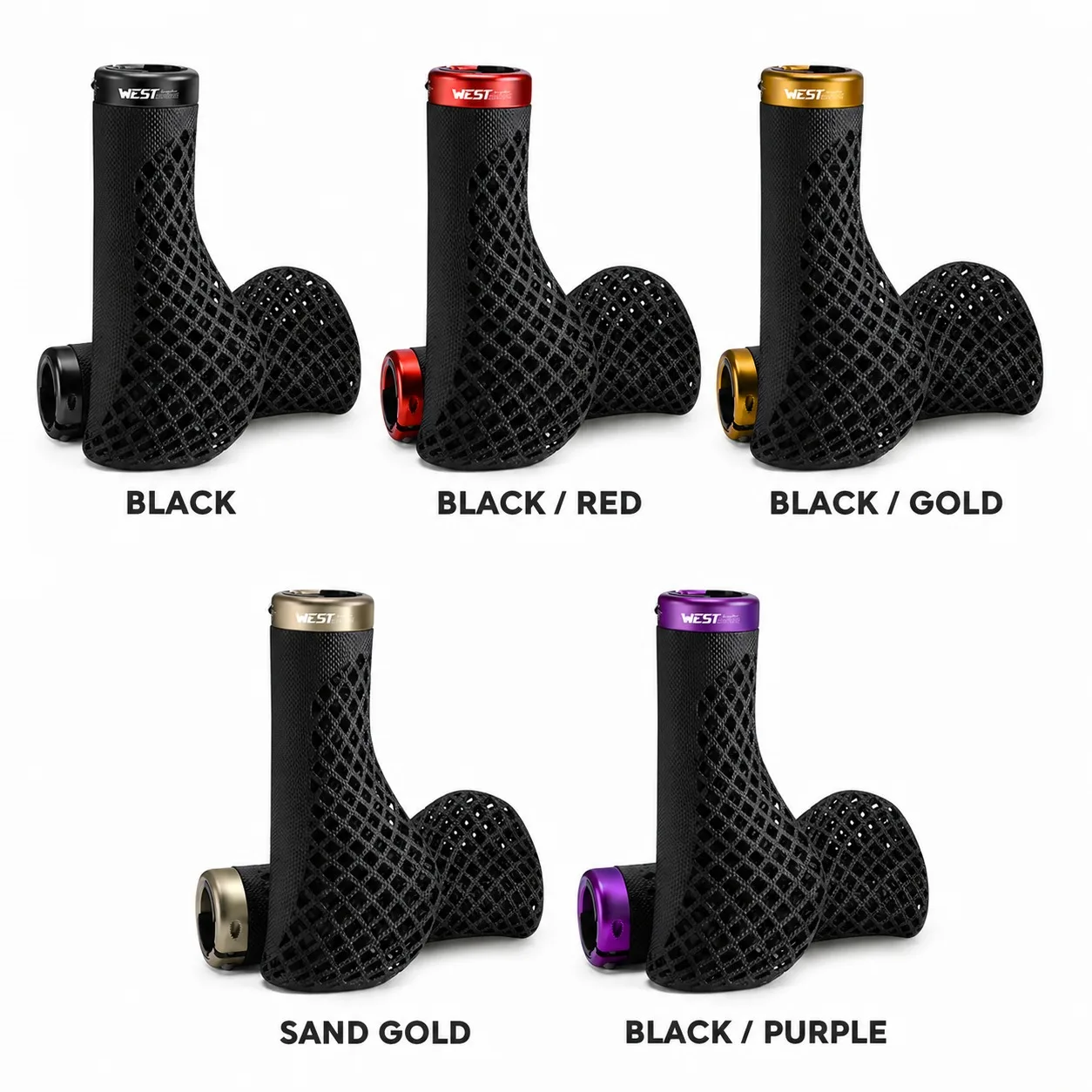 west-biking-3d-printed-bicycle-grips-ergonomic-tpu-lock-on-mtb-handlebar-grips-with-aluminum-alloy-rings-130mm