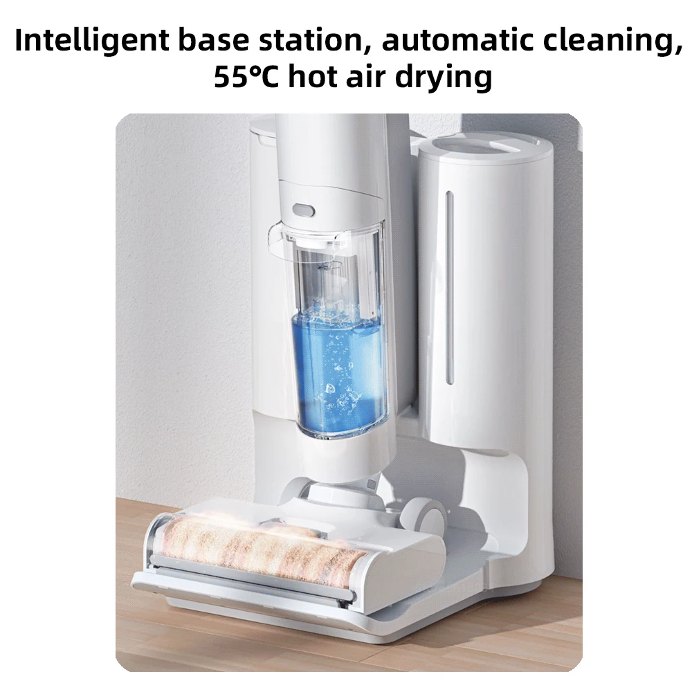 XIAOMI MIJIA Wet and Dry Vacuum Cleaner High Temperature Scrubber Wireless Self Cleaning Smart Home Washing Mopping Floor Washer