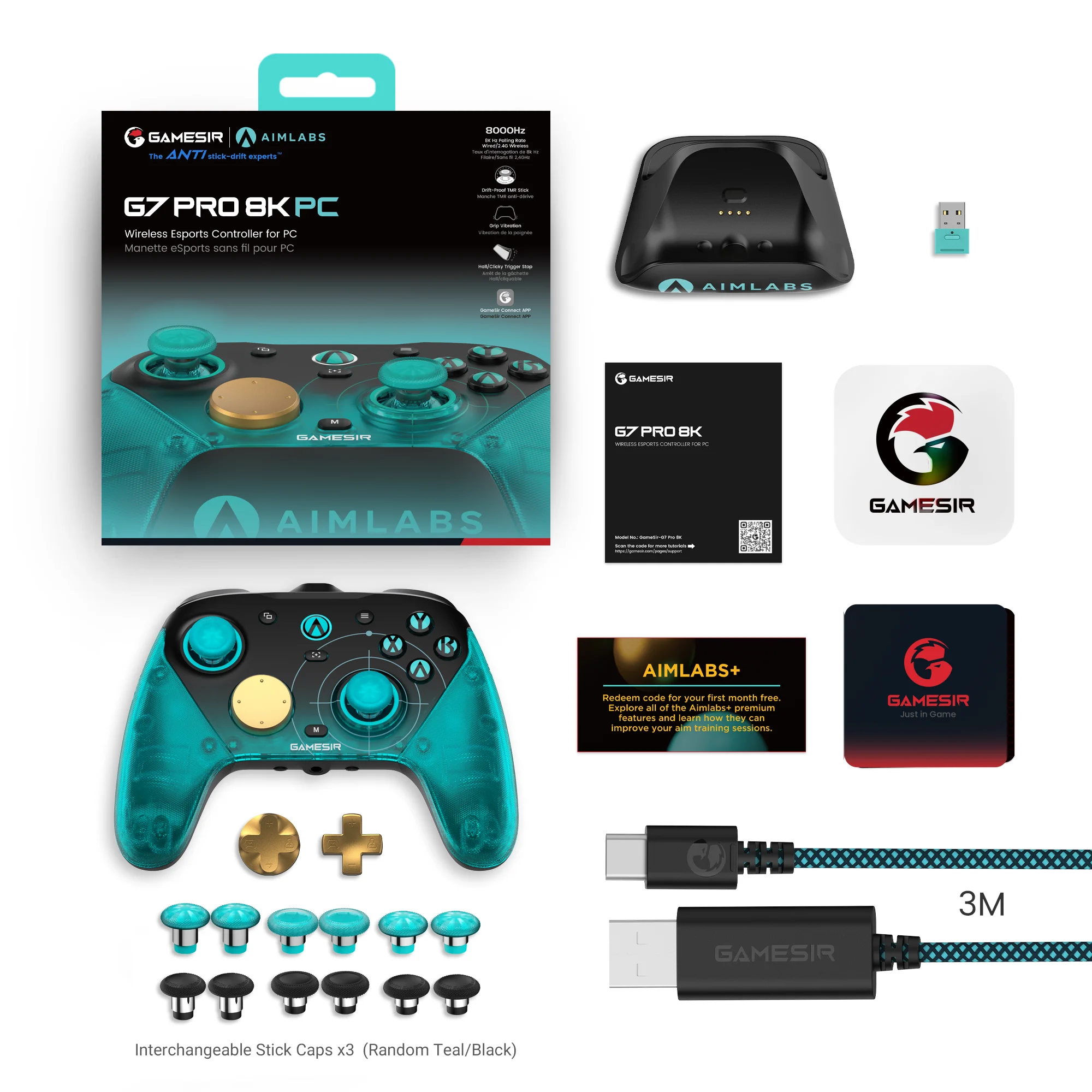 GameSir G7 Pro 8K Aimlabs Edition ワイヤレススイッチコントローラー