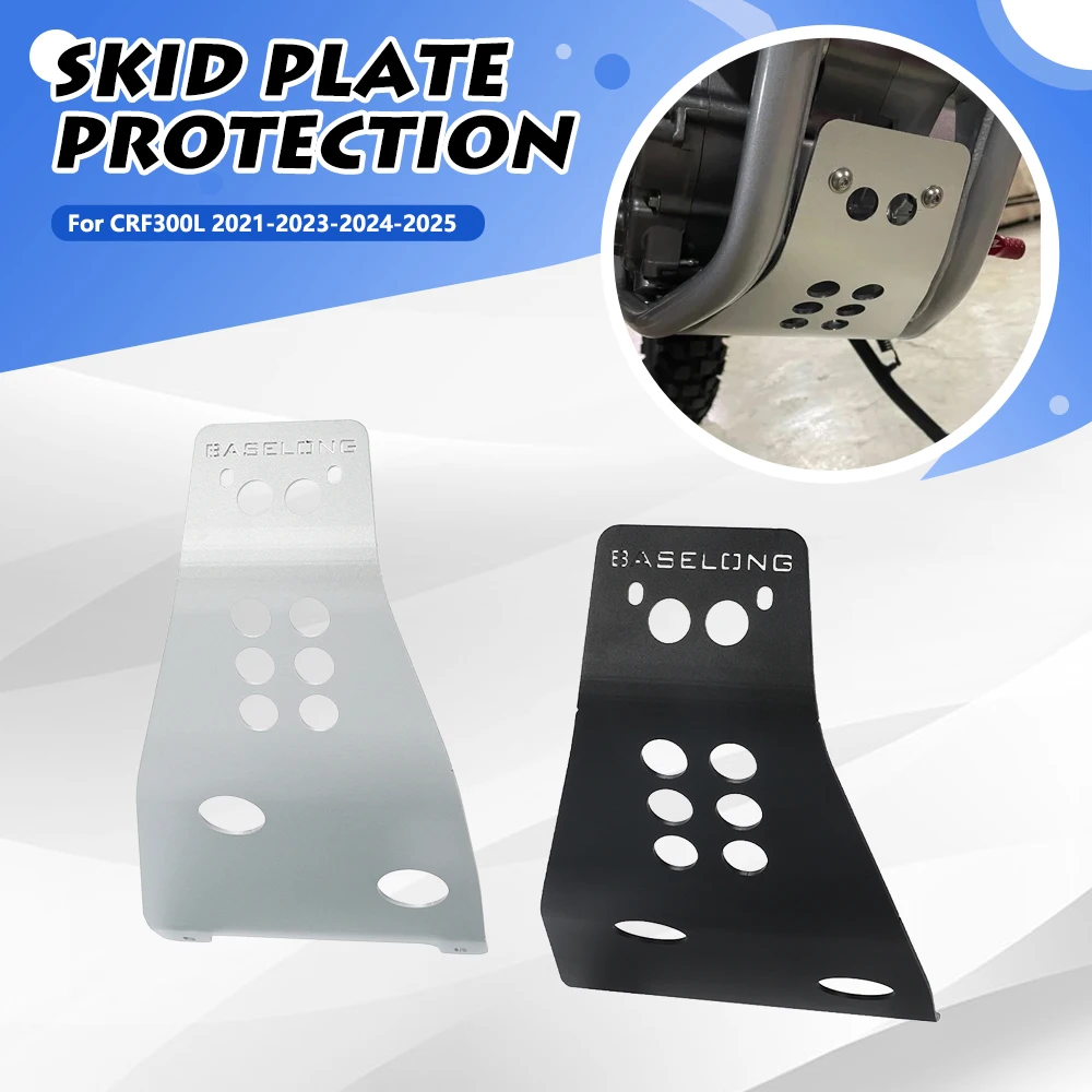 

Motorcycle Skid Plate Motor Engine Guard Frame Chassis Protector Accessories For HONDA CRF300L CRF 300L 2021-2022-2023-2024-2025