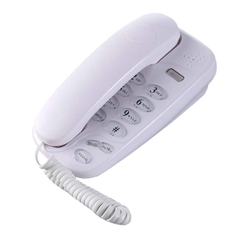 N80D KXT-580 Big Button Corded Phone Telephones Landline Phone with Call Light Redial  Support Wall Mount or Desk Phone