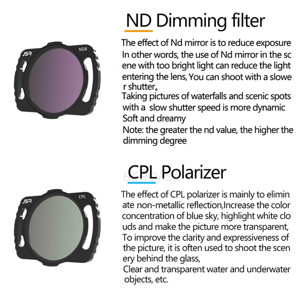 Filtro obiettivo regolabile per DJI Avata O3 Sky End ND Set filtro Kit filtro per filtro CPL NDPL MCUV Polarizzatore Accessori per fotocamera