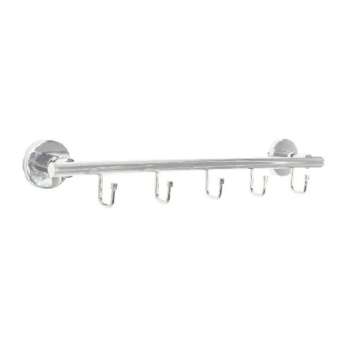 Steel Bathroom Flora 5 Li Robe Hook