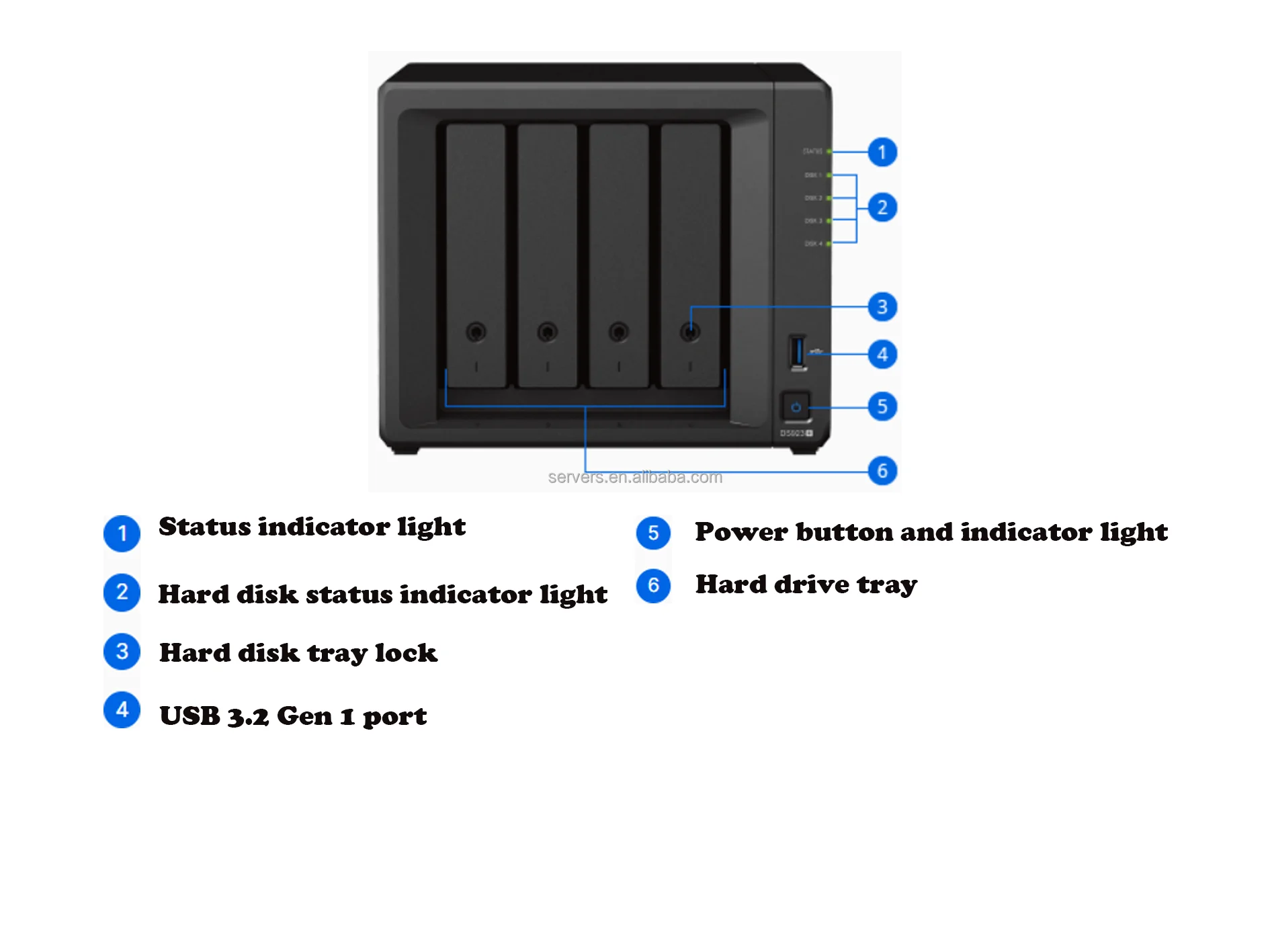 Ds923+ 4Bay Nas Diskstation Server Data Storage Access Network for Enterprise