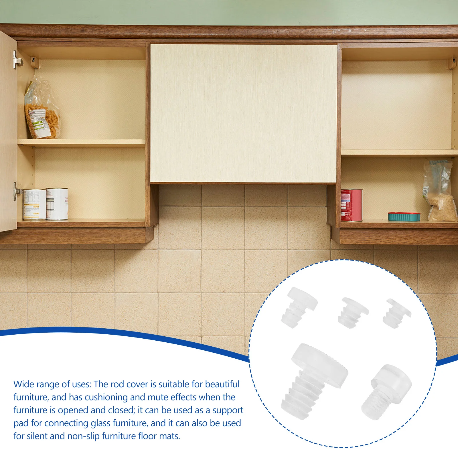 150 قطعة مصدات سيليكون مصدات طاولة شفافة مع جذع لباب خزانة سطح المكتب مضاد للانزلاق للحد من الضوضاء الأثاث #5