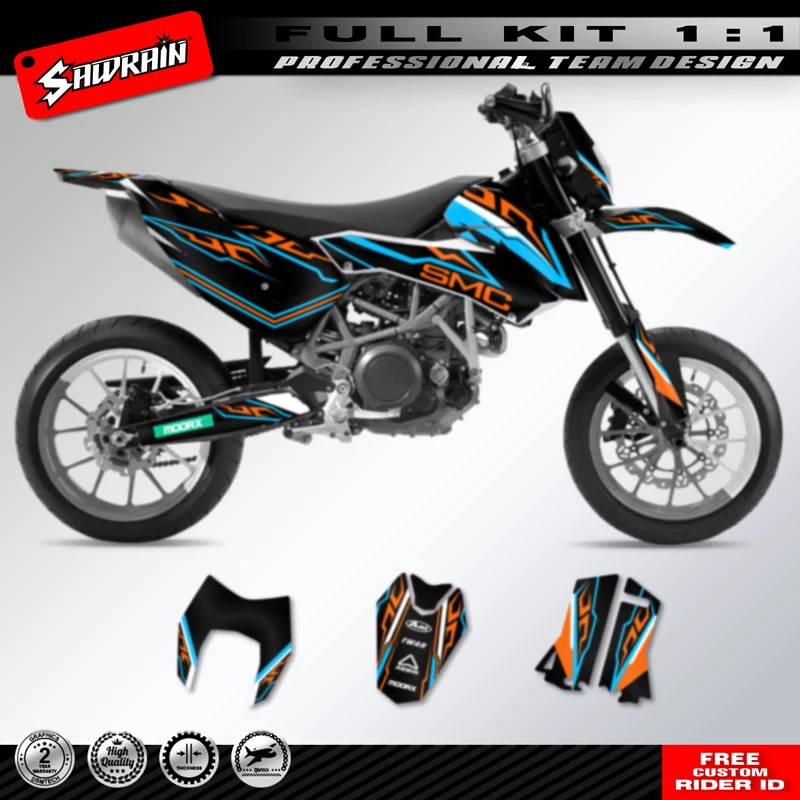 

Sawrain Custom Dirt Bike Graphics Motorcycle Sticker Kits for KTM 690 SMC 690 2008 2009 2010 2011