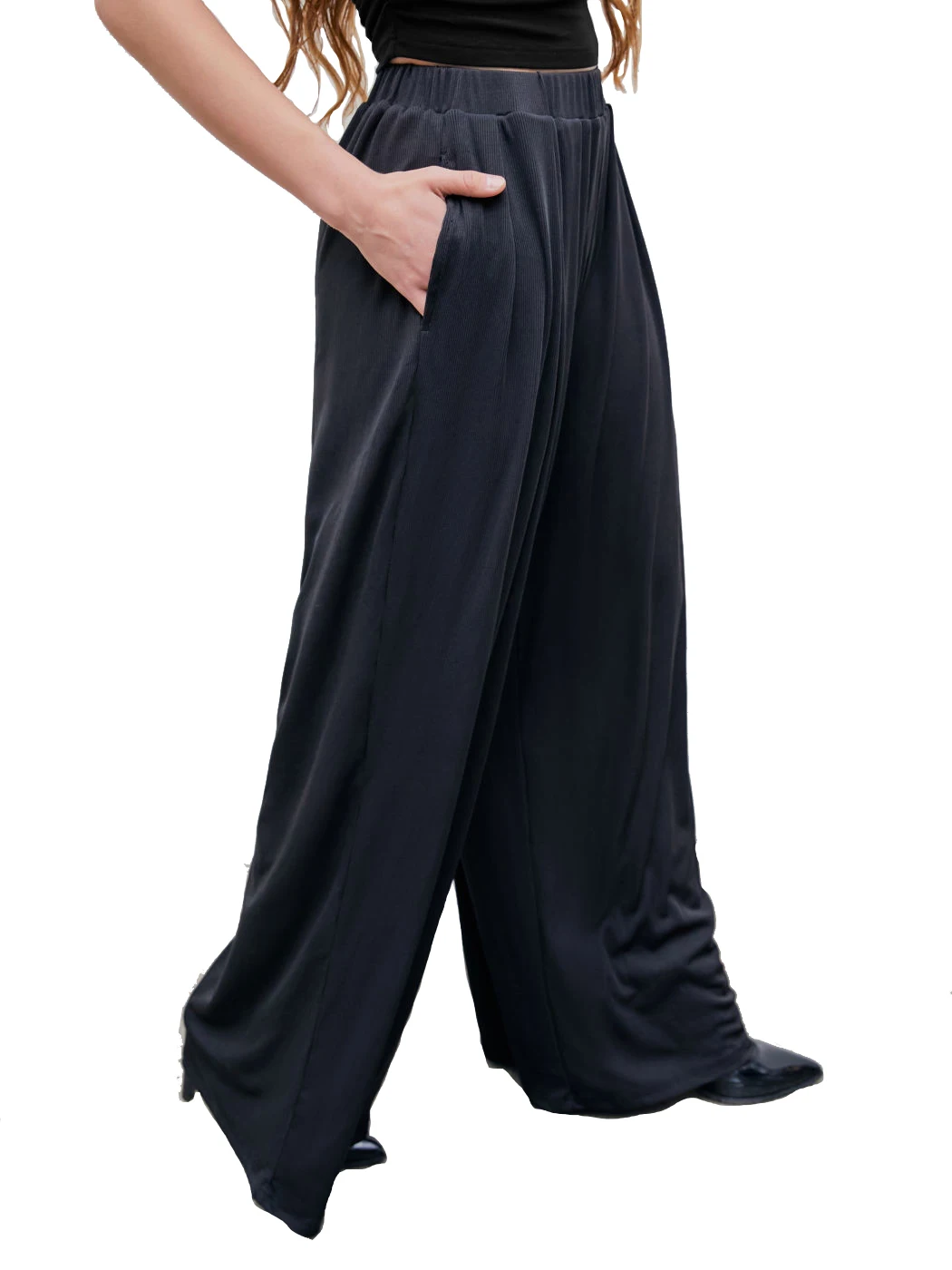 Women's Casual Elastic Waist Pants, Wide Leg Pants, Oversized Loose Version, Street Cross-Pants, 5XL, Plus Size