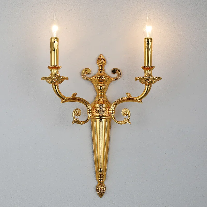 

Modern Vintage Indoor Vintage LED Wall Lamp Gold Iron Bedside Sconce with Remote Control Wall Mounted Lighting