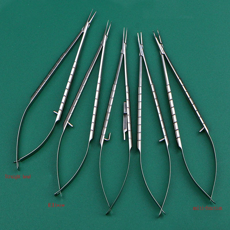 Ophthalmic microscope needle forceps, cosmetic plastic surgery, titanium alloy needle forceps