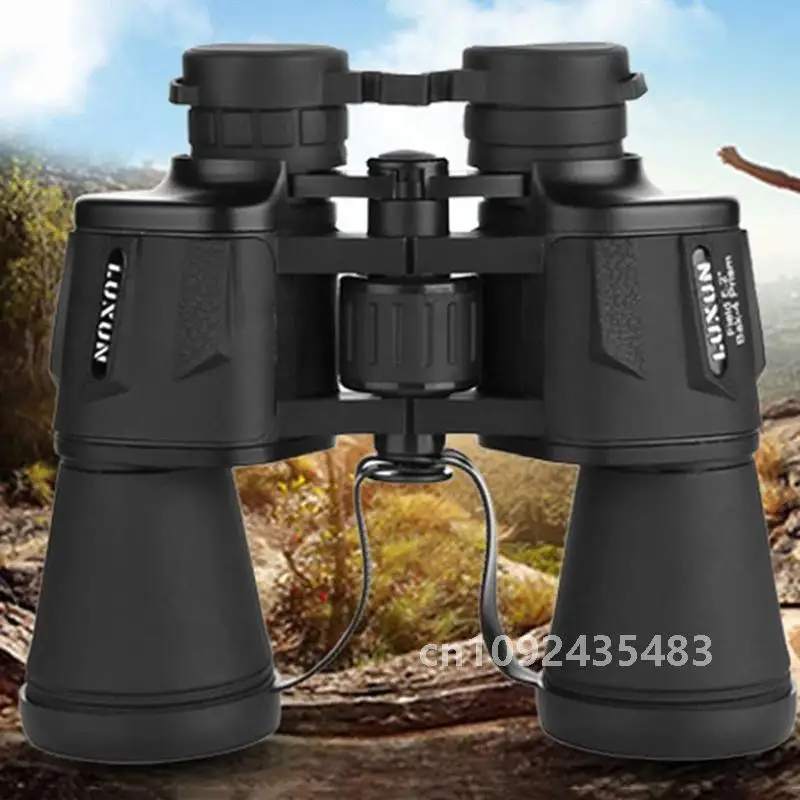 Luxun 20x50 High Maginification Zoom Porro Binocular HD Military Powerful Optical Telescope Wide Angle for Outdoor Hunting