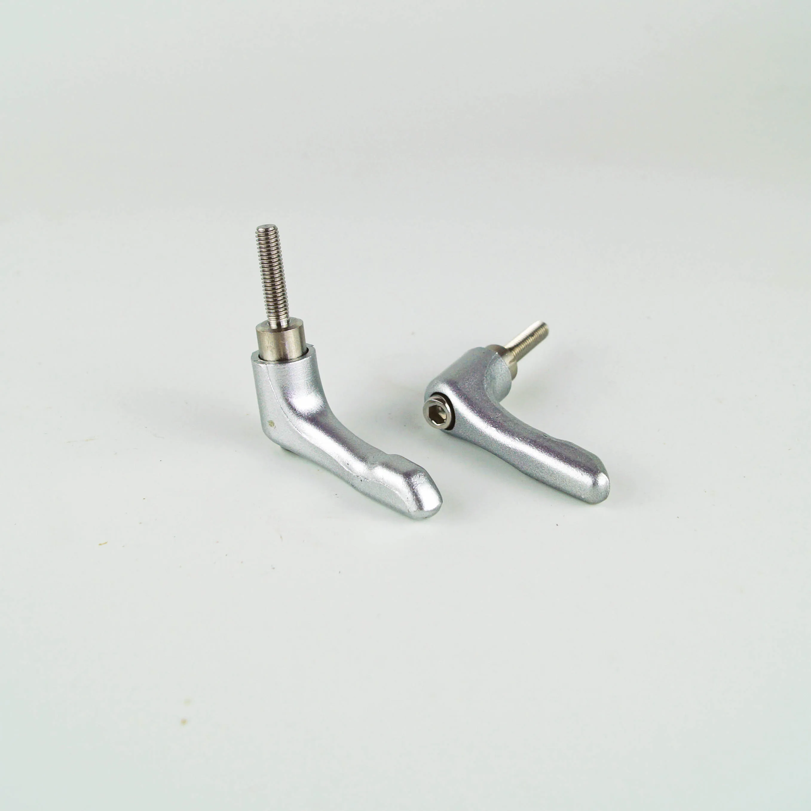 M5 M6 AISI304 Stainless Steel Solid Adjustable handle clamping lever arms tension levers silver color